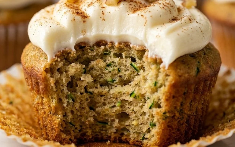 Zucchini Cupcakes with Cream Cheese Frosting