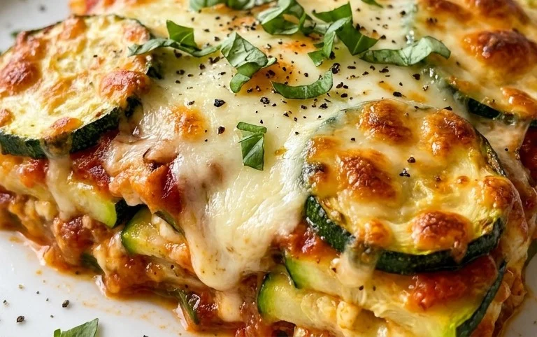 Three Cheese Zucchini Parmesan