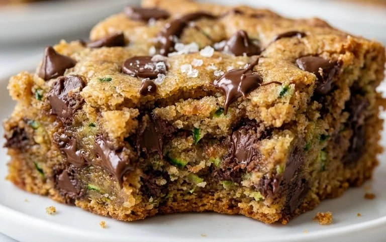 Chocolate Chip Zucchini Cookie Bars