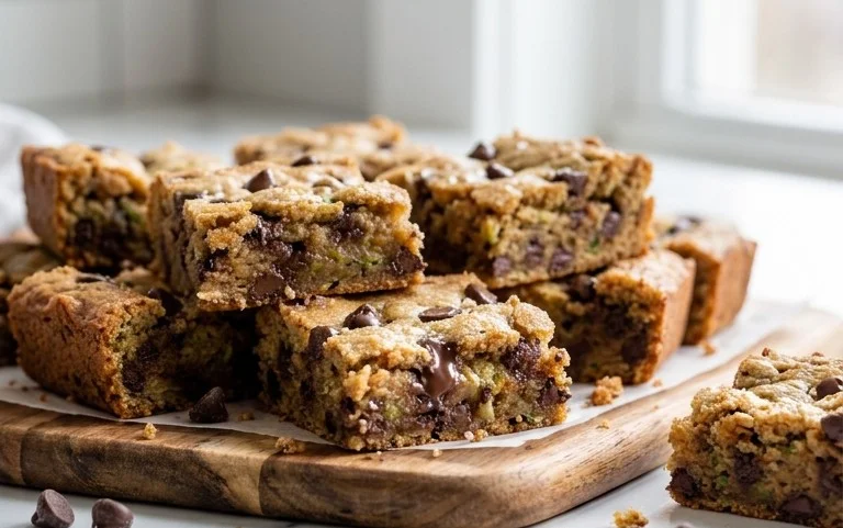 Chocolate Chip Zucchini Cookie Bars