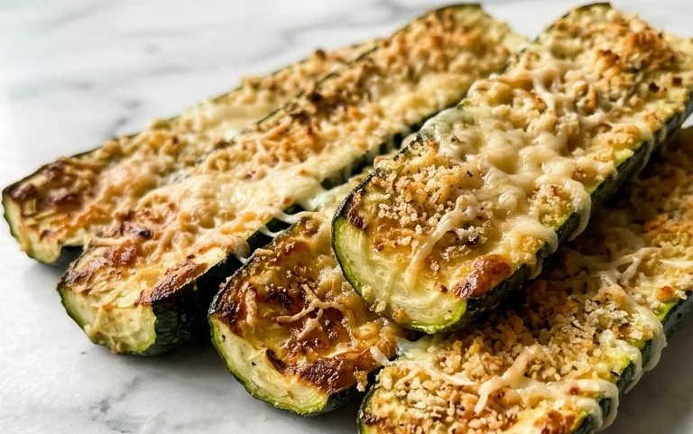 Oven Roasted Parmesan Zucchini