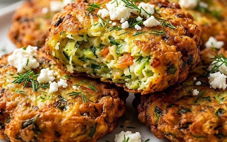 Kolokithokeftedes (Greek Zucchini Fritters)