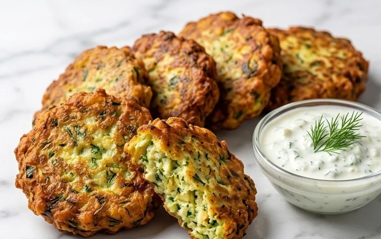 Kolokithokeftedes (Greek Zucchini Fritters)